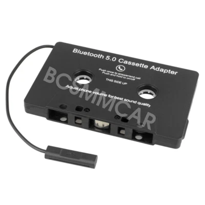 Adaptador convertidor adaptador de casete de cinta de audio para automóvil Bluetooth para Apple iPhone Android MP3 Foto 1 de 4