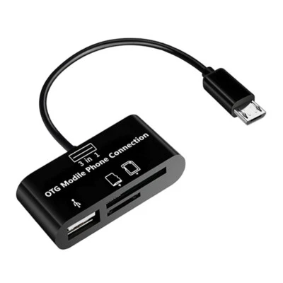 Micro USB OTG SD TF Card Reader Adapter For Samsung HUAWEI XIAOMI HTC LG SONY - Image 1 of 4