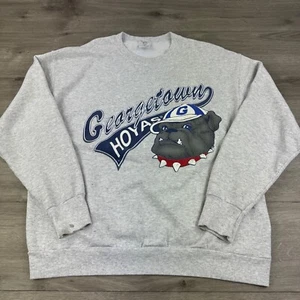 Vintage 90er Georgetown University Hoyas Bulldog Pullover Sweatshirt Gr. XL - Bild 1 von 10