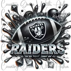 Sublimation Transfer Raiders Football Ready To Press Heat Transfer - Picture 1 of 1