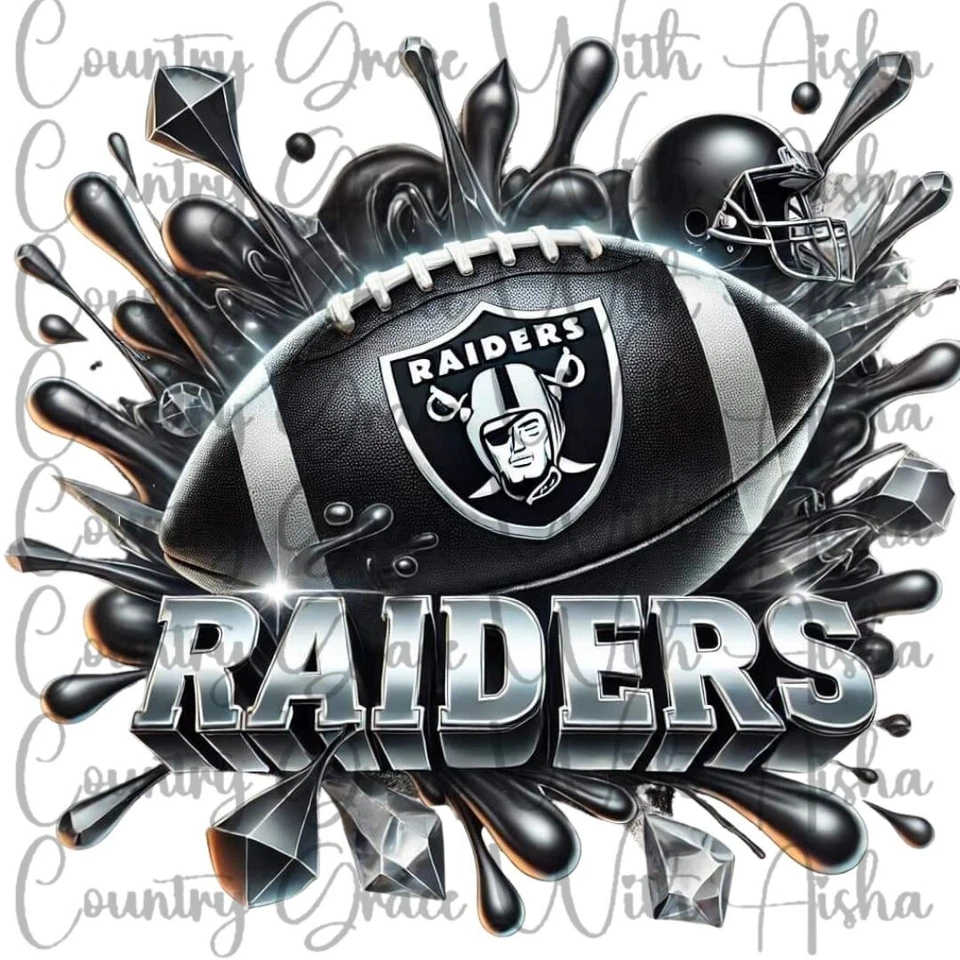 Sublimation Transfer Raiders Football Ready To Press Heat Transfer - Image 1 of 1