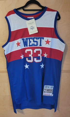 KAREEM ABDUL JABBAR Lakers All-Star Authentic Mitchell & Ness Jersey SIZE 44 NEW Cover