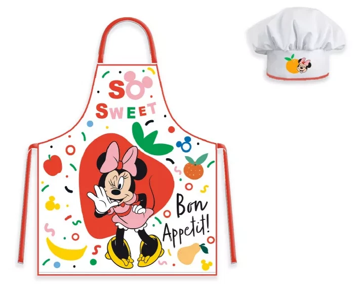 ♥ Minnie Mouse Sweet Grembiule Da Cucina Set 2 Pezzi M-4343 ♥ - Immagine 1 di 1