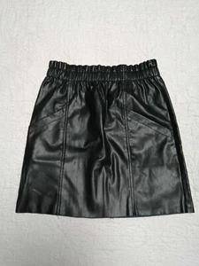 Mini jupe noir faux cuir polyester taille élastique T34 Jennyfer (2503073) - Imagen 1 de 4