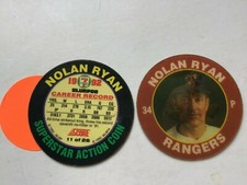 Baseball Score 1992 Slurpee 7-11 Superstar Action Coin Disc NOLAN RYAN 