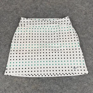 NIke Dri Fit Golf Tennis Skort Skirt White Polka Dot Womens XS - Picture 1 of 12