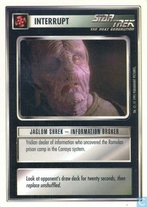 Star Trek CCG Premiere WB Unlimited Jaglom Shrek - Information Broker - Picture 1 of 1