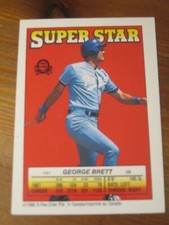 1988 OPC Stickers # 41 / #213 George Brett / Joe Carter                    ZB3