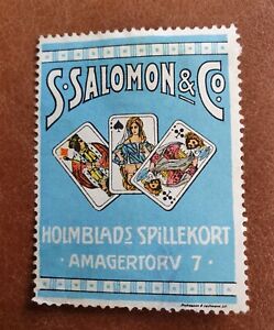 428)  OLD POSTER STAMP  PLAYING CARDS S.SALOMON & CO