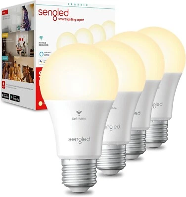 Sengled Alexa, WiFi, Smart Light Bulbs that 4 Count (Pack of 1), Soft White - Image 1 of 4