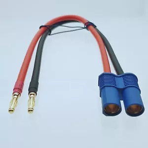 Cavo proiettile maschio banana EC8 da femmina a 4 mm 10AWG 4~40" filo per caricabatterie - Foto 1 di 1