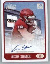 2021 Onyx Vintage College Blue Signature #CFAU Austin Stogner RC Rookie AUTO