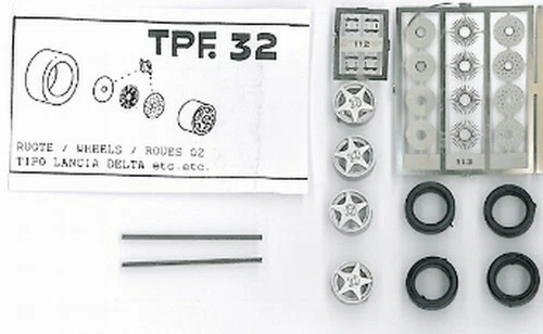 RUOTE 1/43 O.Z. A STELLA x LANCIA DELTA INTEGRALE ecc TRON  TPF32 - Immagine 1 di 1