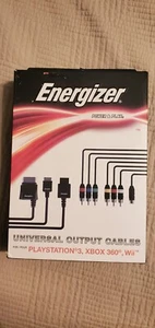 Energizer Power & Play Universal Output Cables for PS3 XBOX 360 Wii 6 foot - Picture 1 of 3