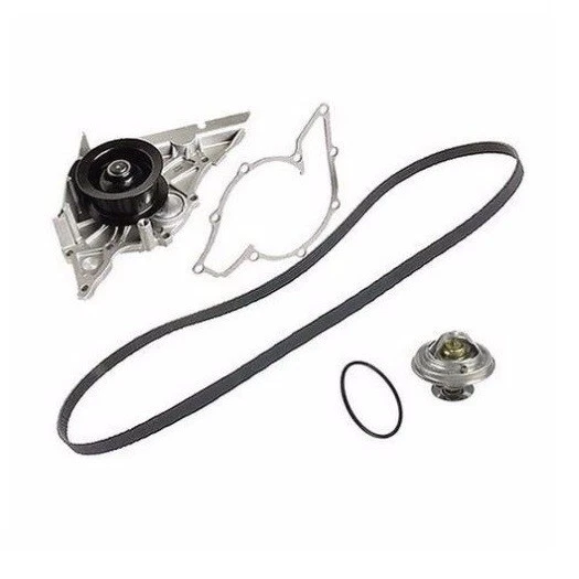 PARA AUDI A-8 (03-06) BOMBA DE AGUA HEPU + correa + termostato 82c refrigerante motor paleta Foto 1 de 1