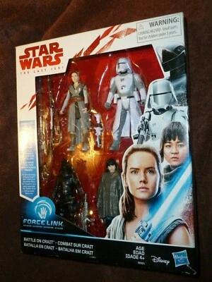 Paquete de 4 figuras de acción de Star Wars The Last Jedi Battle (3,75 pulgadas) Force Link Foto 1 de 2
