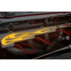 Hot Rod Wire Looms w/Yellow LED Flame for Domestic V8 w/Long Wires/Dstrbtr - Bild 1 von 12