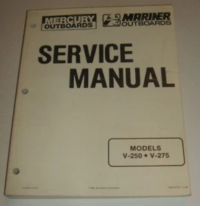 Mercury Mariner V 250 hp 275 hp Service Manual Outboard 250hp 275hp - Foto 1 di 5