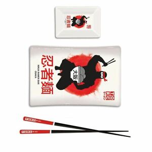 The Original Ramen Company: Ninja Ramen 2 Sushi Trays and Chopsticks Set - Boxed
