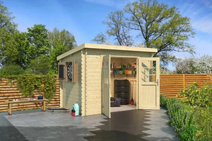 28mm Gartenhaus 295x195cm San Jose 175 Holzhaus Schuppen Holzhütte Datsche NEU - Bild 1 von 15