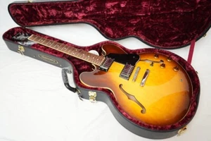 Used 2003 HISTORY / Fujigen ZSA-CFS Light Brown Sunburst MIJ ES-335-ish W/HSC - Picture 1 of 10