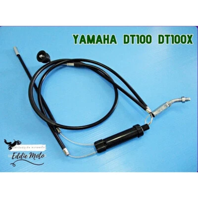 Carburetor Throttle Cable Set Fit For Yamaha DT100 1974-1983 437-26311-02-00 OEM - Image 1 of 4