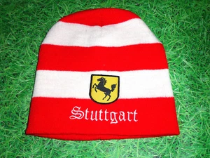 Berretto Stoccarda fantasia 1 + NUOVO + berretto a maglia fan hat berretto Unisize 100% cotone - Foto 1 di 1