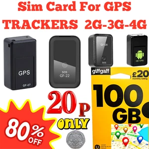 2G GSM Sim Card for GPS Tracking Device Bike Tracker Car Pet Elderly Smart Watch - Picture 1 of 9