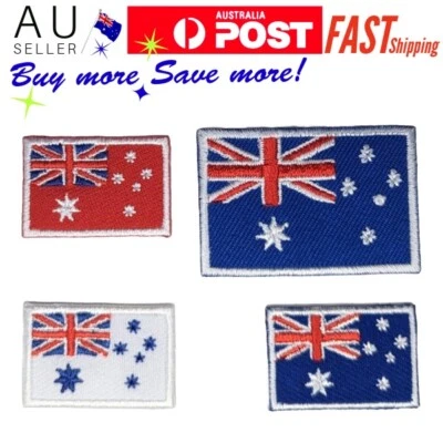 Australian Flag Iron on Patch ANF Ensign Australia Straya Small Little Tiny Mini - image 1 of 3