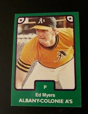 1984 TCMA Albany Colonie A's Ed Myers #18