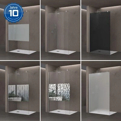 doporro Duschabtrennung Duschwand für Dusche Walk in Duschkabine 10mm ESG NANO