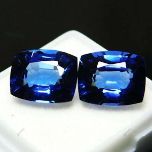 NATURAL TANZANITA AZUL FORMA COJÍN BRILLANTE 16,00 quilates piedras preciosas sueltas CERTIFICADAS - Imagen 1 de 16