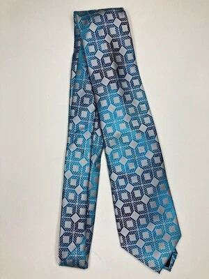 John Ashford Mens Formal Necktie 58"Lx3.25"W Blue / Gray Neck Tie - Image 1 of 4