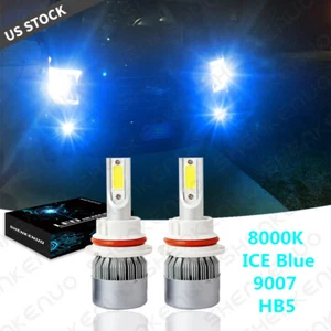 2X 9007 LED Headlight Hi/Lo Bulbs 8000K for Ford F-150 1992-2003 F-250 1992-1999 - Picture 1 of 12