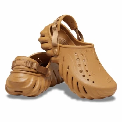 Zuecos Crocs Echo talla M10/W12 marrón arena tostado (207937-202) estilo sin cordones Foto 1 de 4