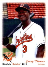 2010 Bluefield Orioles Grandstand 40 Corey Thomas Tampa Florida FL Baseball Card