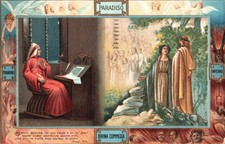 AX5422 Divine Comedy, Paradiso, Vision By Sordello And Virgilio, Card