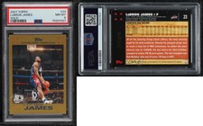 2007-08 Topps Gold /2007 LeBron James #23 PSA 8