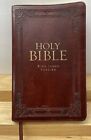 The Holy Bible King James Version Thumb Indexed Burgundy Faux Leather Gift Bible