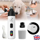 Pet Dog Cat Nail Claw Grooming Grinder Trimmer Electric Nail File Tool Cutter UK