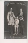 Vintage Postcard Kaiser Wilhelm II Emperor of Germany Crown Prince Wilhelm & Son