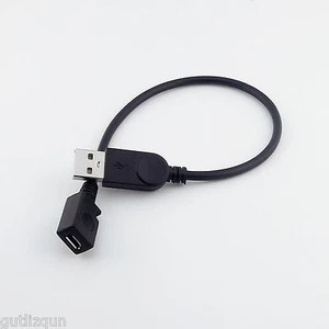 USB 2.0 A Male To Micro USB 5 Pin Female Data Charging Converter Connector Cable - Picture 1 of 5