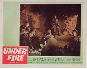 Rex Reason Steve Brodie Under Fire Original 11x14" Lobby Card LC308