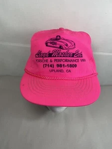 VTG Otto Cap “Lloyd Mosher Ent. Porsche & Performance VWs” Upland, CA Rope Pink - Picture 1 of 20