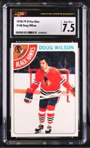 1978 79 O-PEE-CHEE #168 Doug Wilson Rookie CSG 7.5 CHICAGO BLACK HAWK OPC RC PSA - Picture 1 of 3