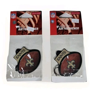 New Orleans Saints NFL Football Licensed Air Freshener New Pair Of 2 Vanilla  - Picture 1 of 2