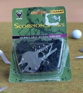 20 Stück Scorpion Soft Golf Spikes Q-LOK schwarz 8 Bein #75230 NEU OHNE ETIKETT NEU - Bild 1 von 4
