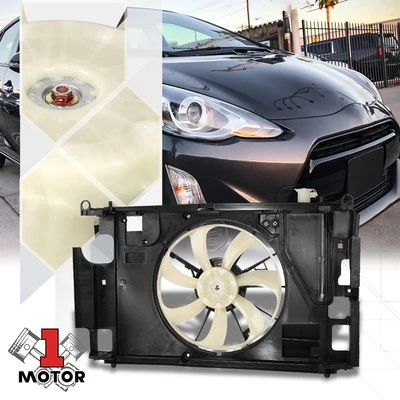 OE Style Radiator Cooling Fan Assembly for 12-21 Toyota Prius C 1.5L L4 Engine - Image 1 of 4