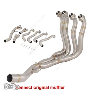 Exhaust System Header Link Pipe Slip On Original For Suzuki GSXR1000 2017-2025 - Picture 1 of 6
