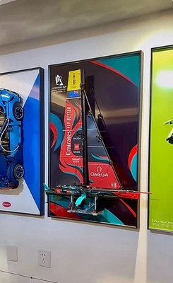 Metal Display wall mount for LEGO 42174 Emirates Team New Zealand AC75 Yacht (A) - Image 1 of 4